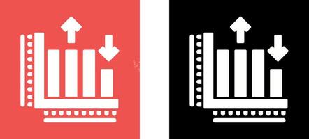 Bar Graph Icon Design vector