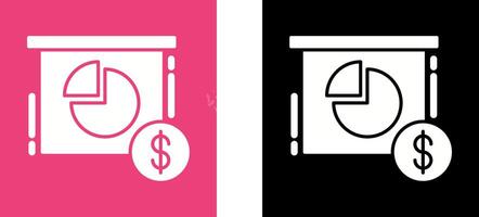 Pie Chart Icon Design vector