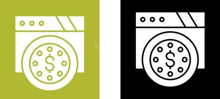 Dollar Coin Icon Design vector