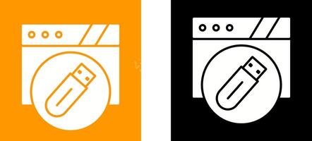 Usb Flash Drive Icon Design vector