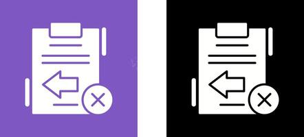 Return Failed Icon Design vector