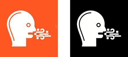 Bad Breath Icon Design vector