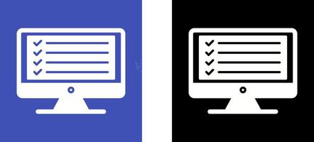 Online Checklist Icon Design vector