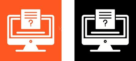 Quiz Icon Design vector