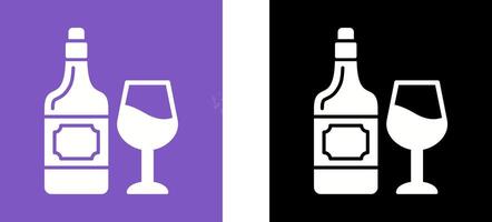 vino icono diseño vector