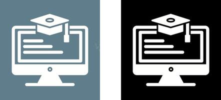 Online Learning Icon Design vector