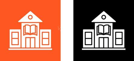 Library Building Icon Design vector