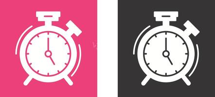 diseño de icono de reloj de alarma vector