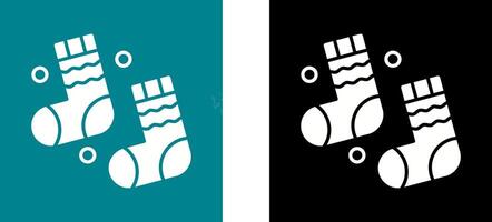 Winter Socks Icon Design vector