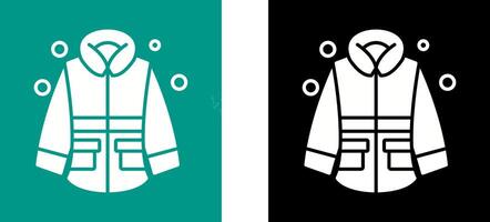 invierno chaqueta icono diseño vector