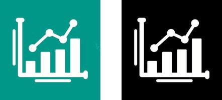 Bar Chart Icon Design vector