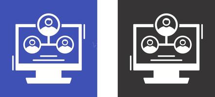 Hierarchy Structure Icon Design vector