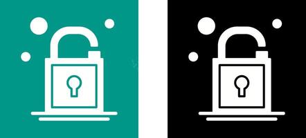 Open Lock Icon Design vector