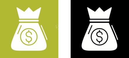 Money Bag Icon Design vector