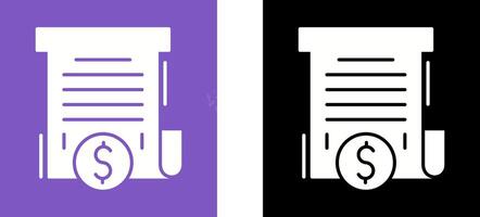 Bill Icon Design vector