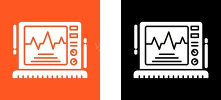 Ekg Monitor Icon Design vector