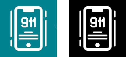 911 Icon Design vector