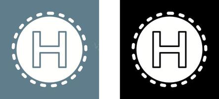 Helipad Icon Design vector