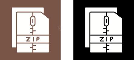 Zip File Icon Design vector