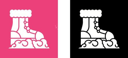 Snow Boots Icon Design vector