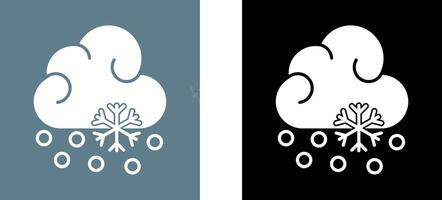 Snow Fall Icon Design vector