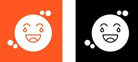 Loughing Icon Design vector