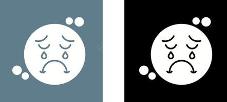 Unhappy Icon Design vector