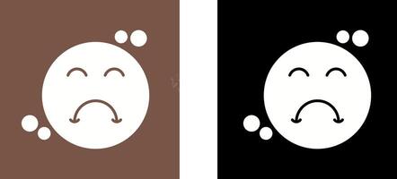 Upset Icon Design vector