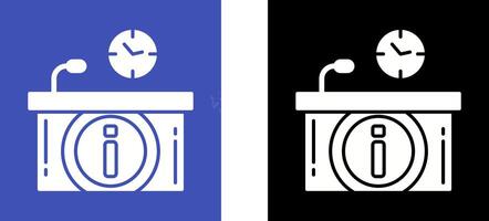 Information Desk Icon Design vector