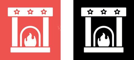 Fireplace Icon Design vector
