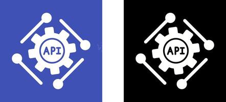 Api Icon Design vector