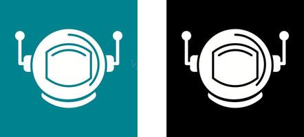 Astronaut Helmate Icon Design vector