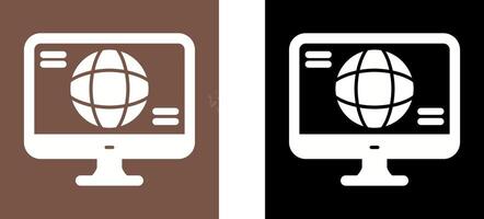 Monitor Icon Design vector