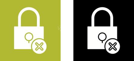 Insecure Icon Design vector