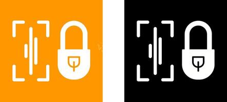 Voice Lock Icon Design vector