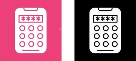 Pin Code Icon Design vector