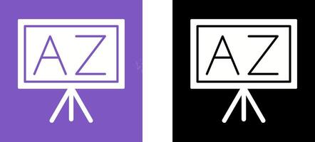 From A To Z Icon Design vector