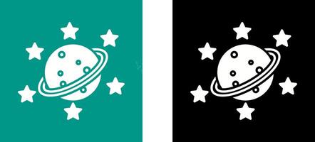 Saturn Icon Design vector