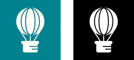 Hot Air Balloon Icon Design vector