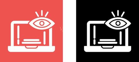 Monitoring Icon Design vector