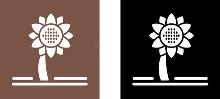 Sunflower Icon Design vector