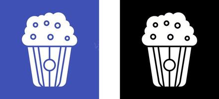 Pop corn Icon Design vector