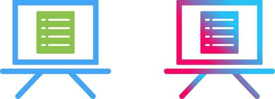 Unique Notice Board Icon Design vector