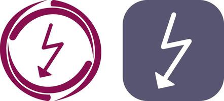 Unique Flash Icon Design vector