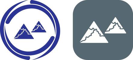 Unique Mountains Icon Design vector