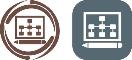 Draw Hierarchy Icon Design vector