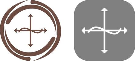Unique Graph Icon Design vector
