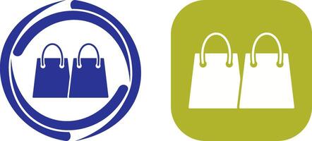 Unique Shopping Bags Icon Design vector