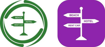 Signboard Icon Design vector