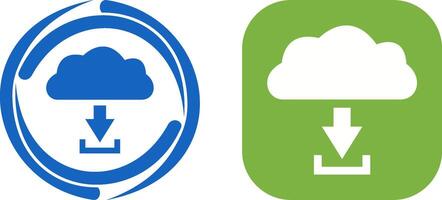 Unique Download from Cloud Icon Design vector